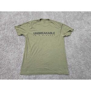 Spartan T Shirt Mens L Short Sleeve "Unbreakable is a Mindset" Fit Motivational